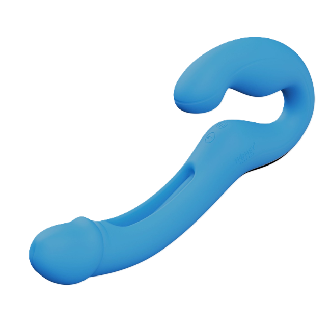 Harmony Duo Vibrator Harness - Honey Play Box