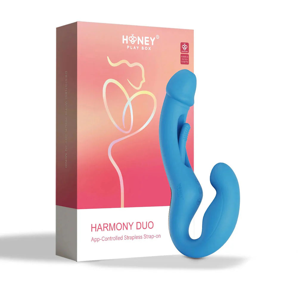Harmony Duo Vibrator Harness - Honey Play Box