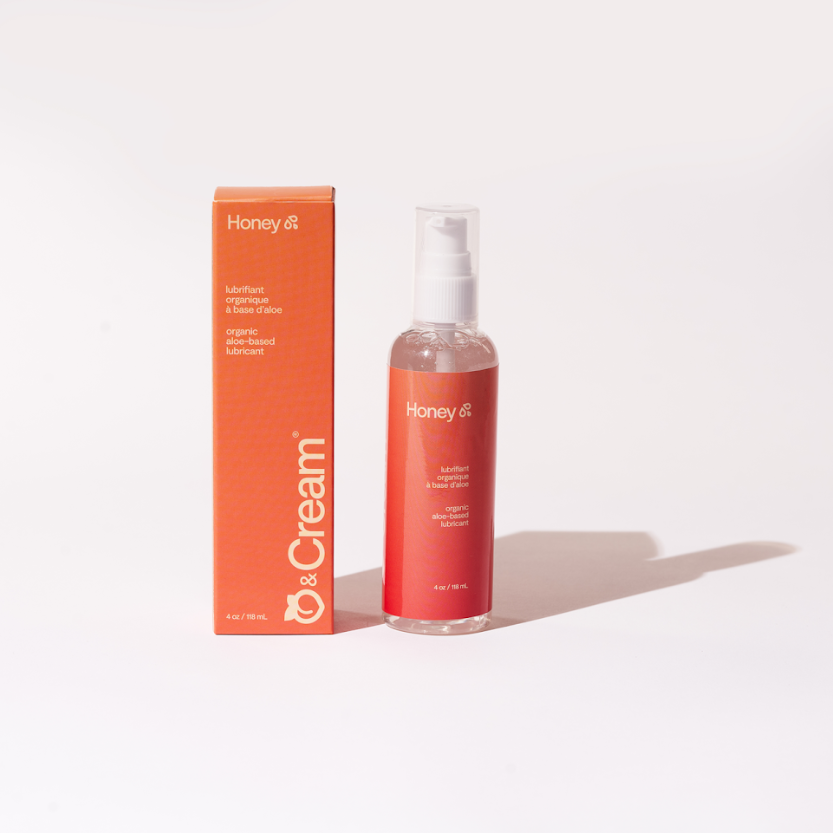 Honey lubrifiant personnel à base d'eau et d'aloès - Peach & Cream