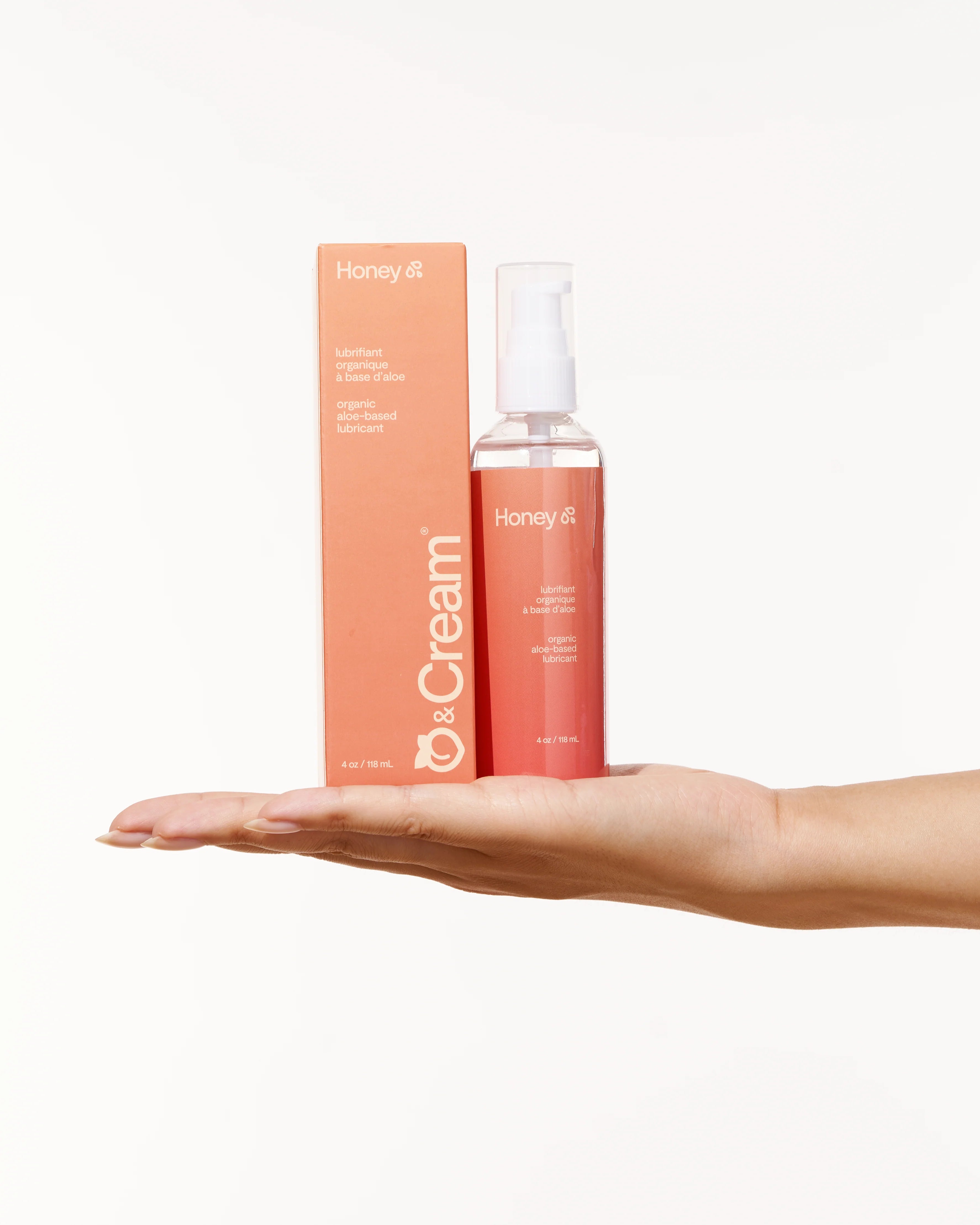 Honey lubrifiant personnel à base d'eau et d'aloès - Peach & Cream