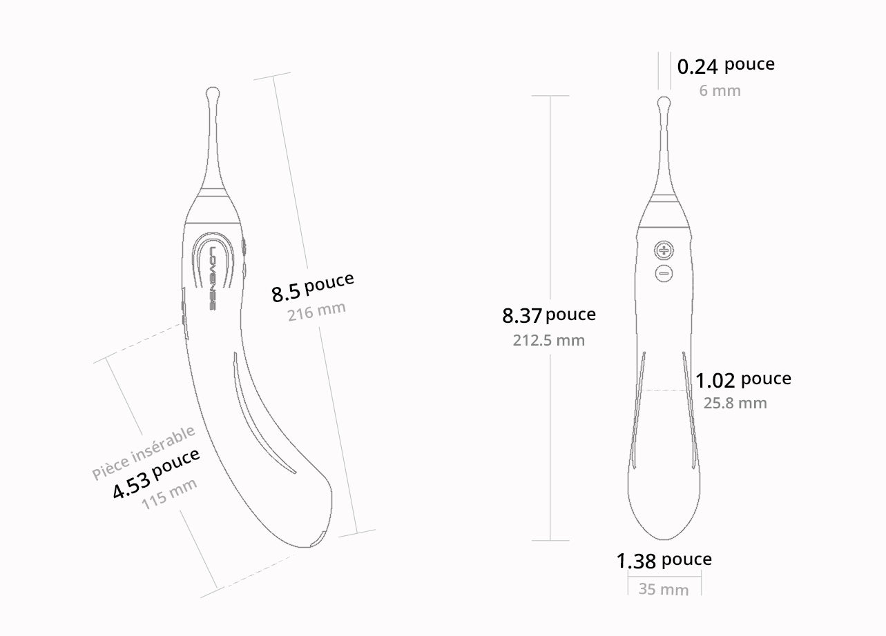 Hyphy – Vibromasseur connecté à double extrémité - Lovense