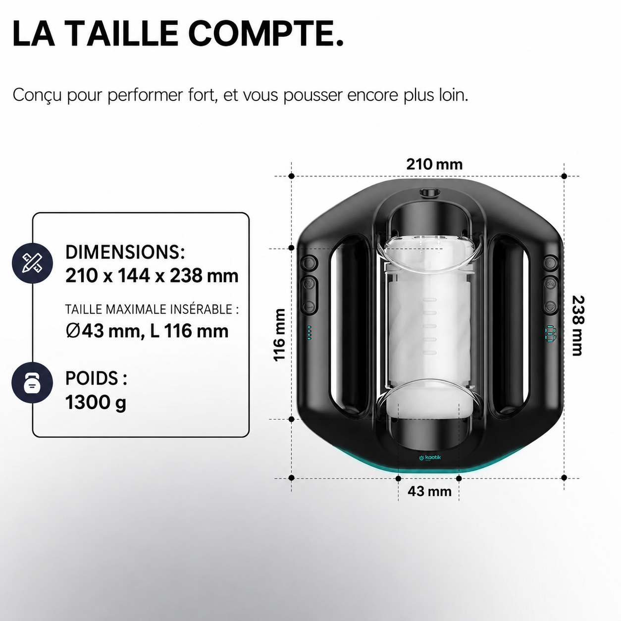 Le Jetpack – Masturbateur automatique connecté - Kaotik Labs par Svakom