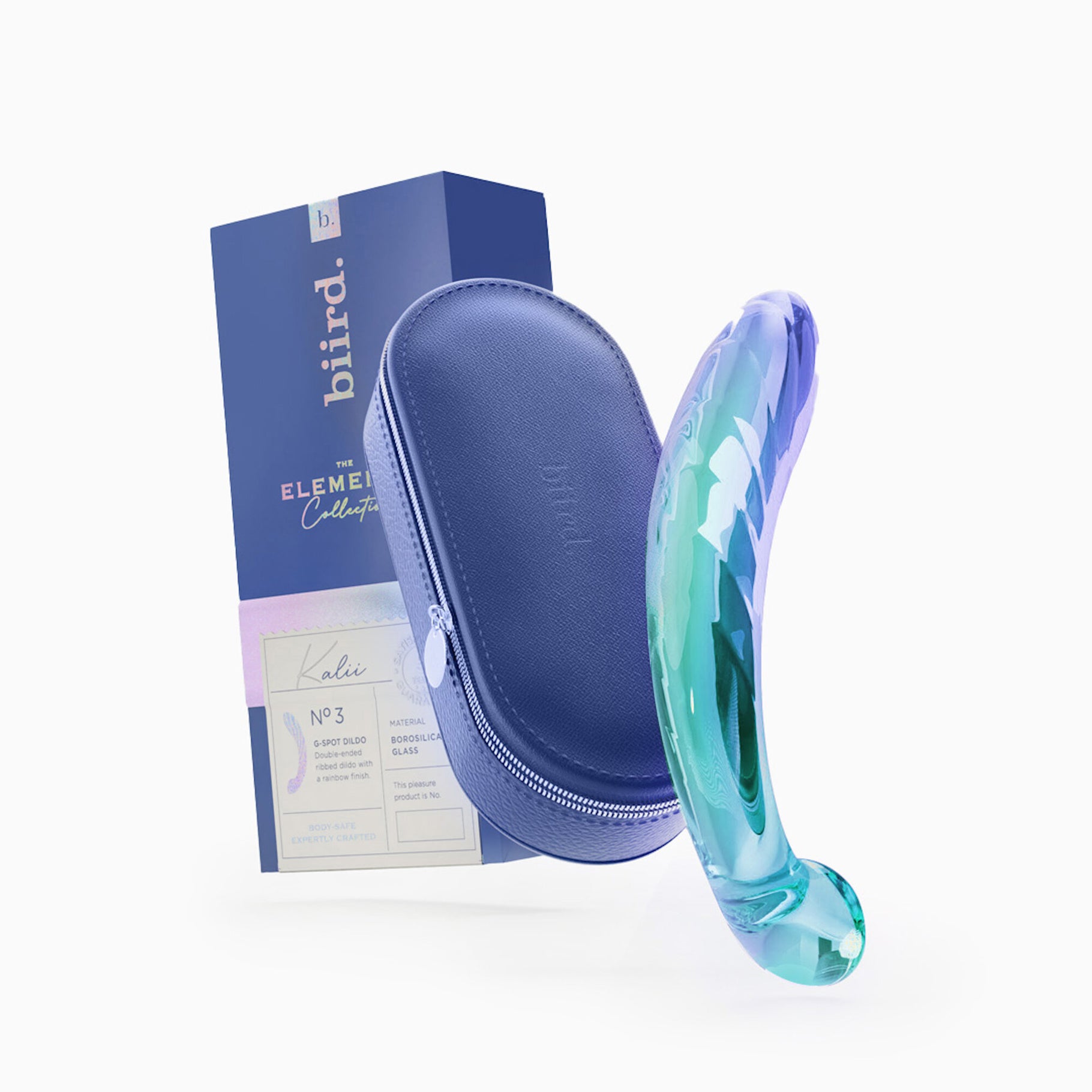 Kalii No.3 glass dildo for the G-spot - Biird
