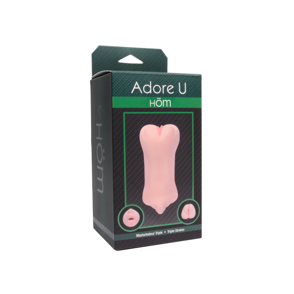 Masturbateur triple embouts - Adore U Höm