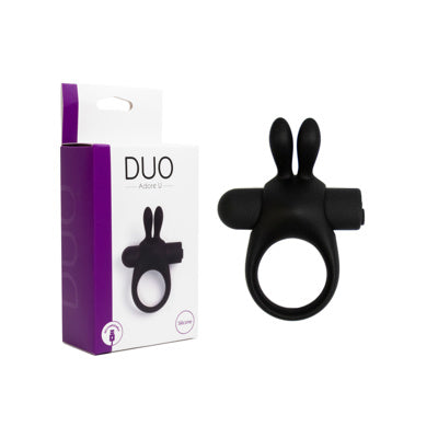 Vibrating rabbit cock ring - Adore U Duo