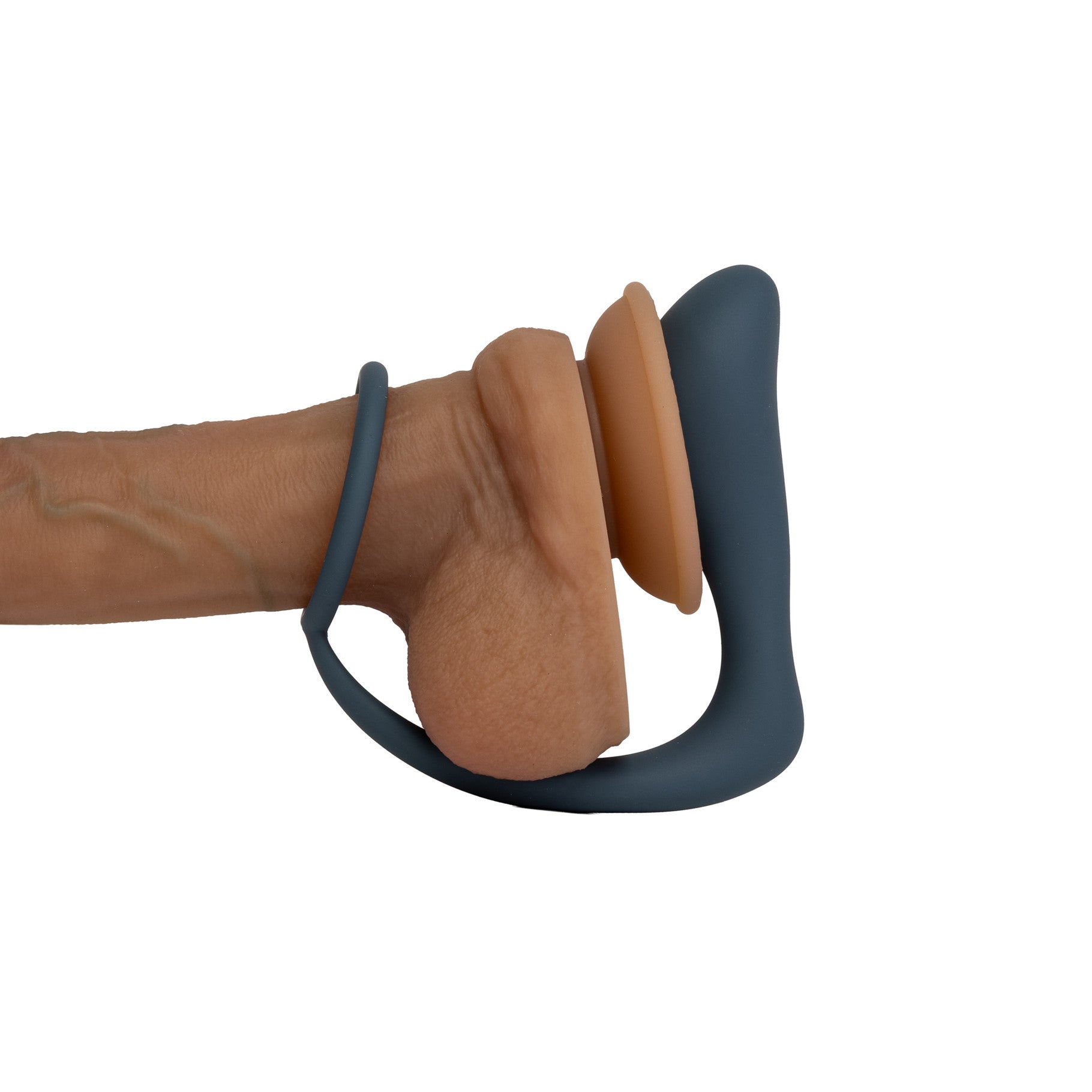 Prostate stimulator with penis ring - Floravi