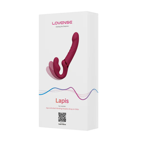Lapis – Gode-ceinture vibrant à double extrémité connecté - Lovense