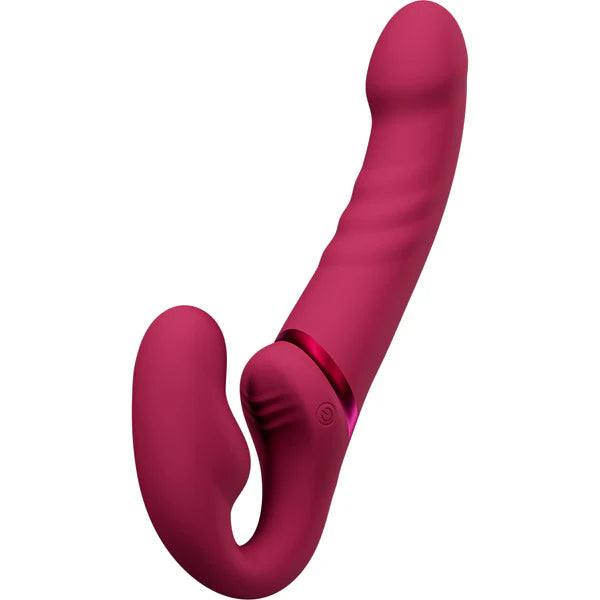 Lapis – Gode-ceinture vibrant à double extrémité connecté - Lovense