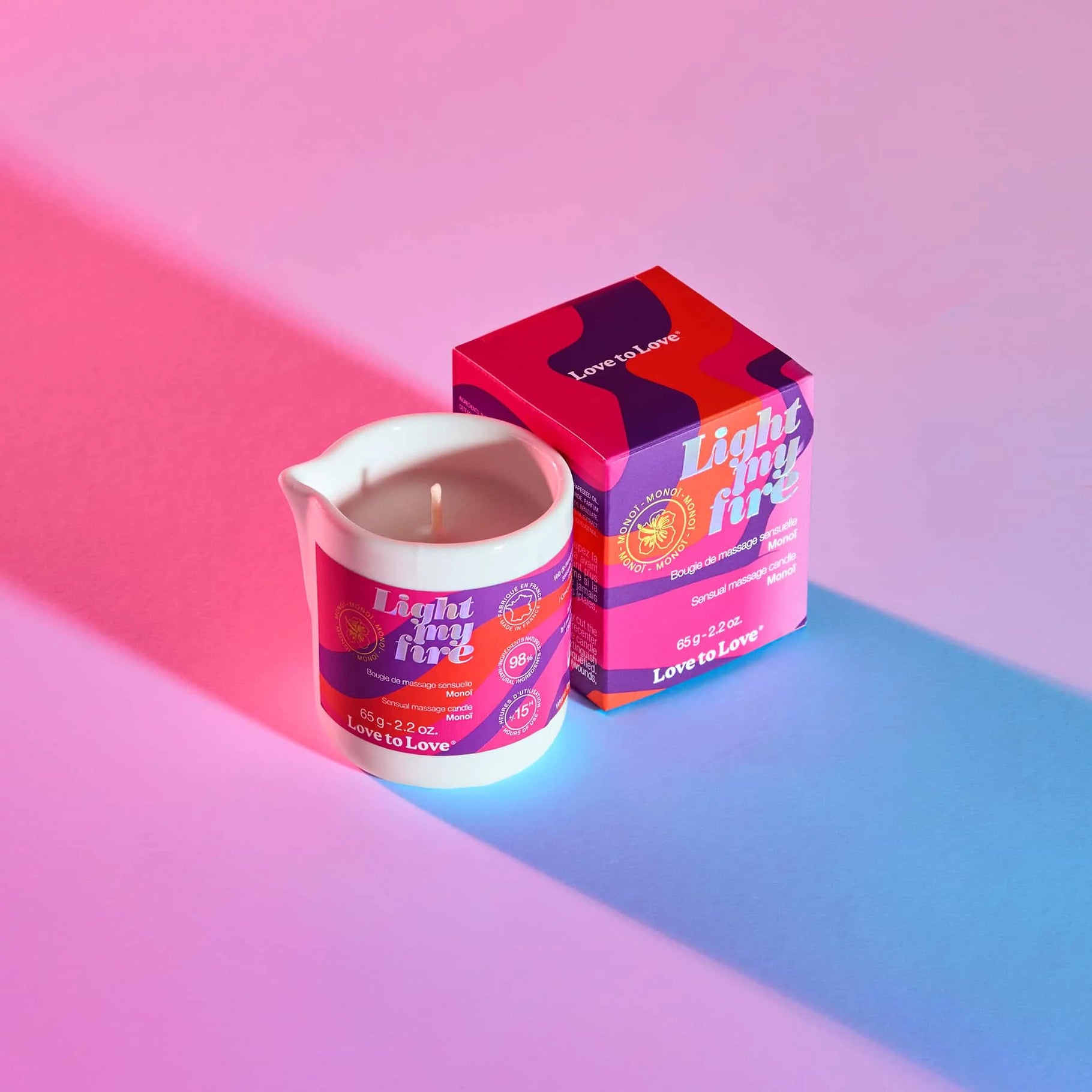 Bougie de massage Light my fire - Love to Love