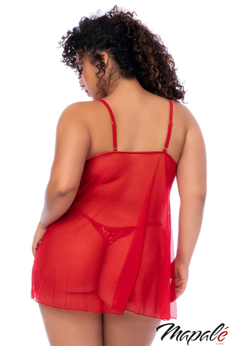 Red mesh nightie - Mapalé