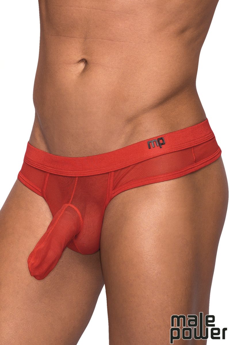Semi-sheer mesh thong - Male Power