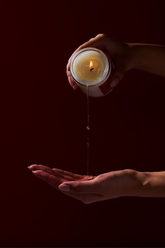 Melt bougie de massage - Peach & Cream
