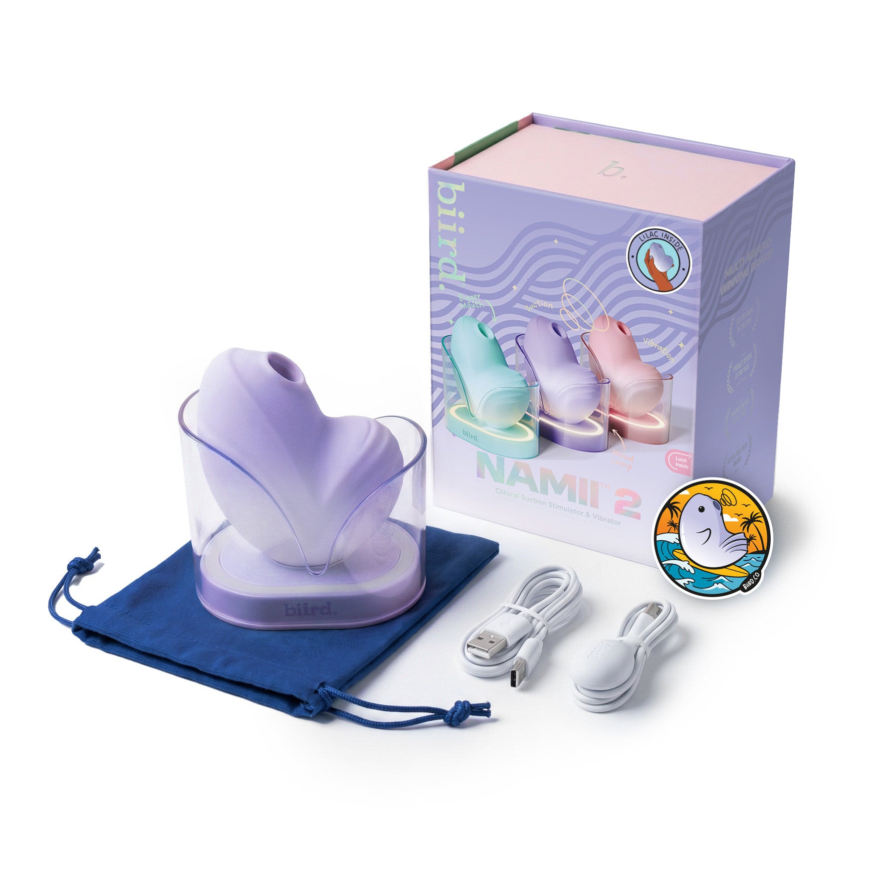 Namii 2 – Stimulateur clitoridien à succion et vibrations - Biird