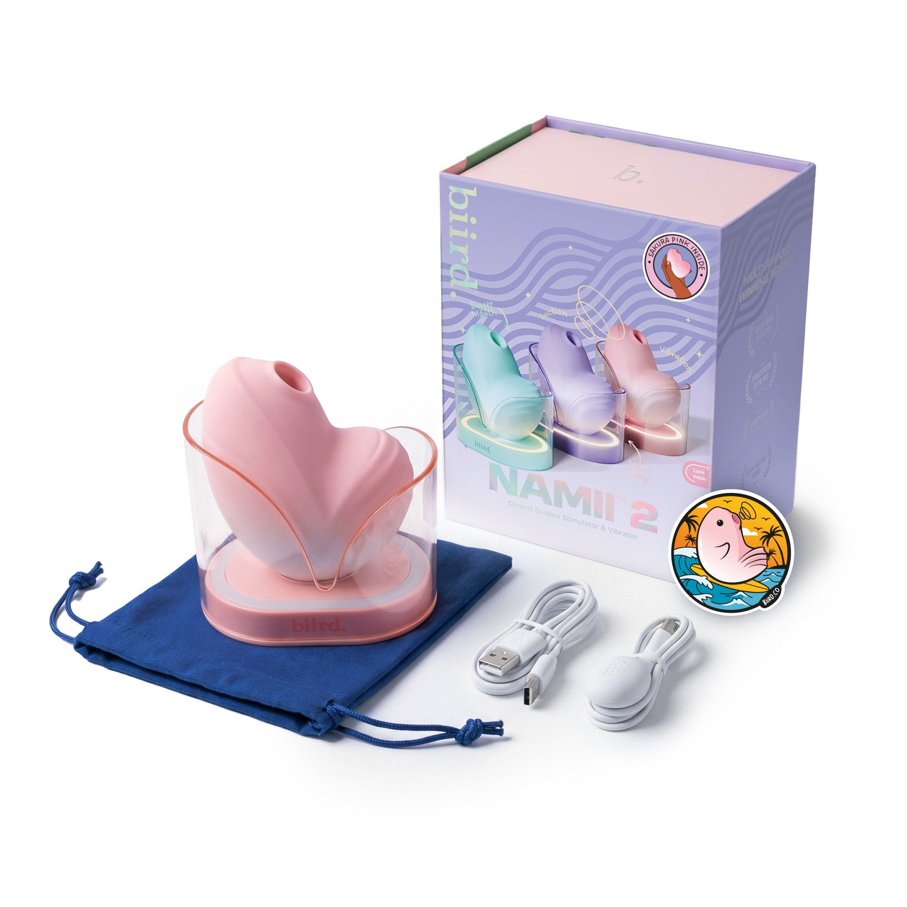 Namii 2 – Stimulateur clitoridien à succion et vibrations - Biird