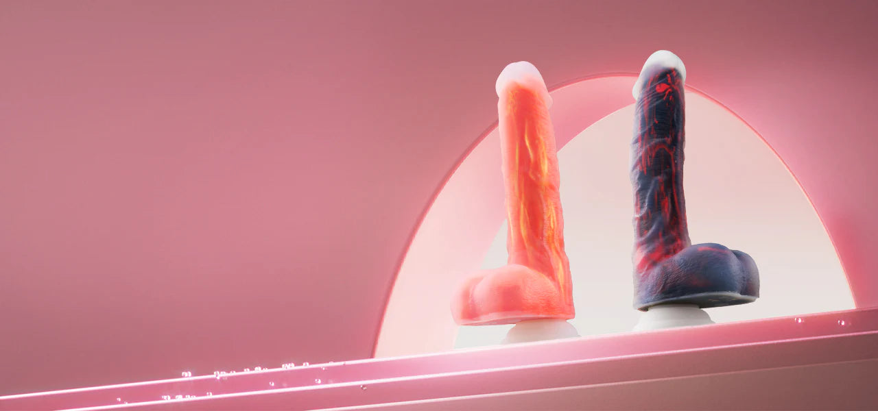 Noctura Vibrating and Rotating Dildo - Honey Play Box