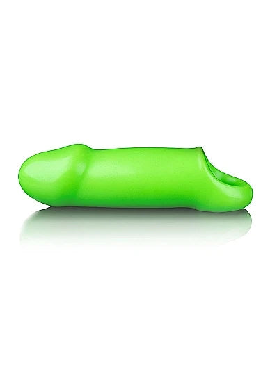 Manchon pénien lisse, épais et extensible phosphorescent - Ouch!