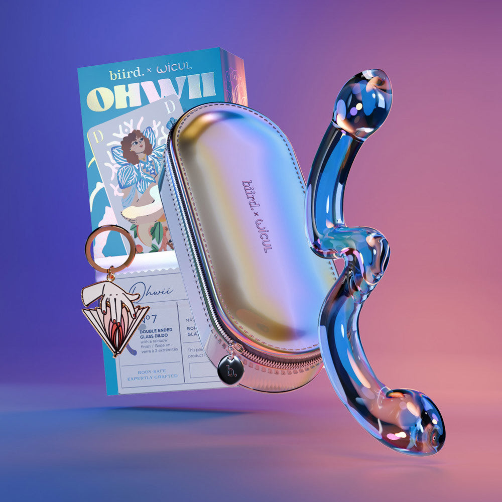 Ohwii No.8 dildo en verre double extrémité pour point G & P - Biird x Wicul