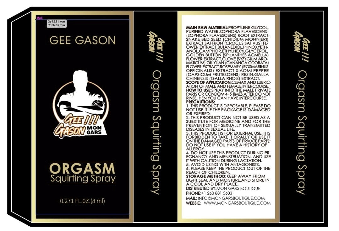 Gee Gason Orgasm squirting spray - Mon Gars Boutique