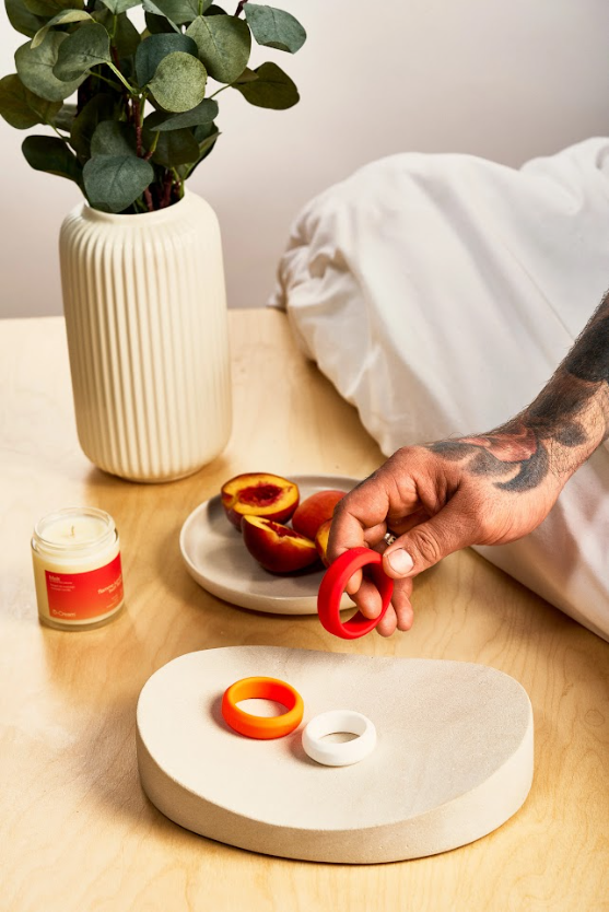 O ensemble d’anneaux intimes - Peach & Cream