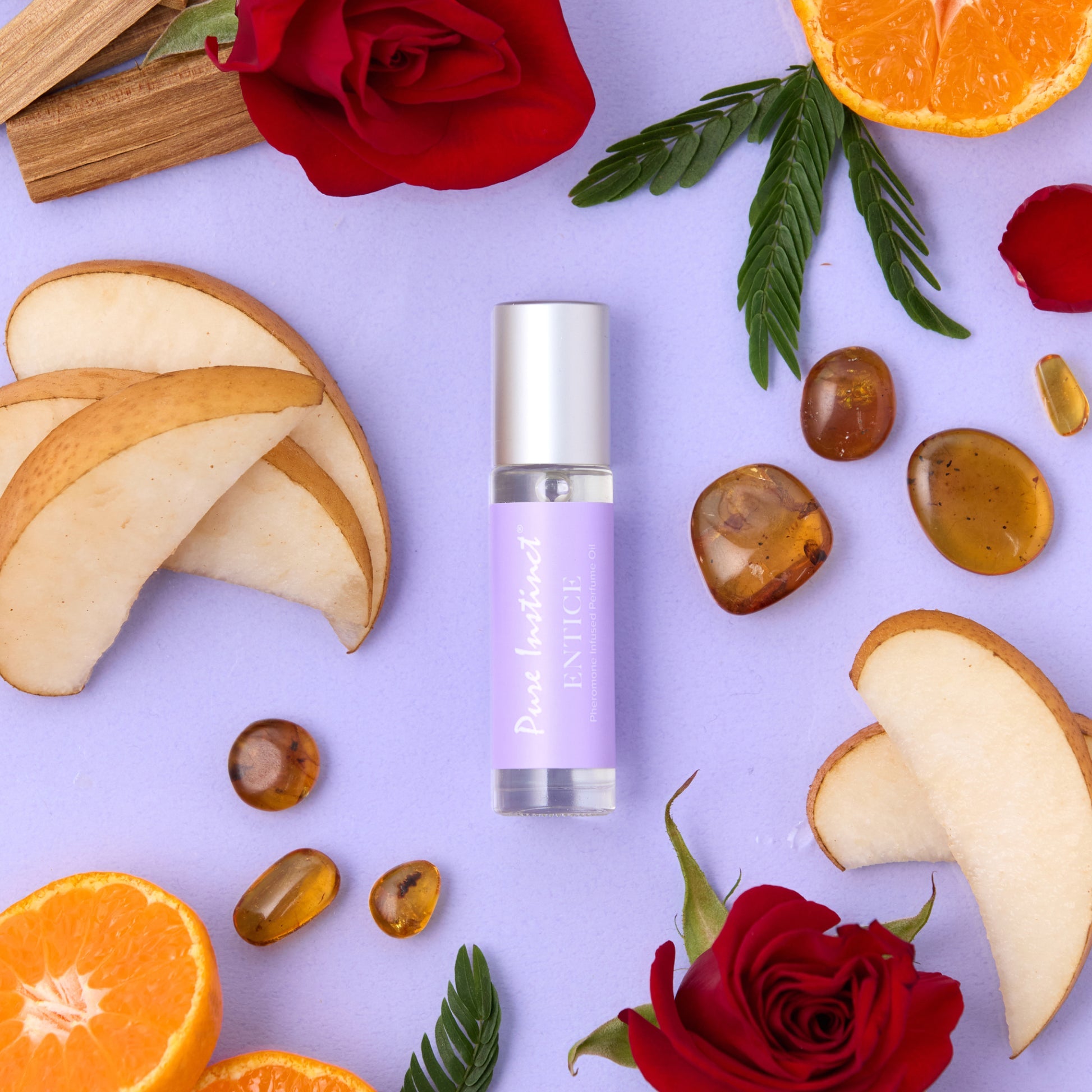 Entice – Huile de parfum Roll-on infusée aux phéromones - Pure Instinct
