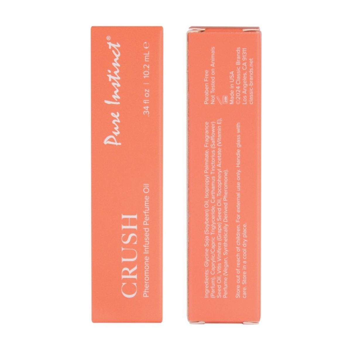 Crush – Huile de parfum Roll-on infusée aux phéromones - Pure Instinct