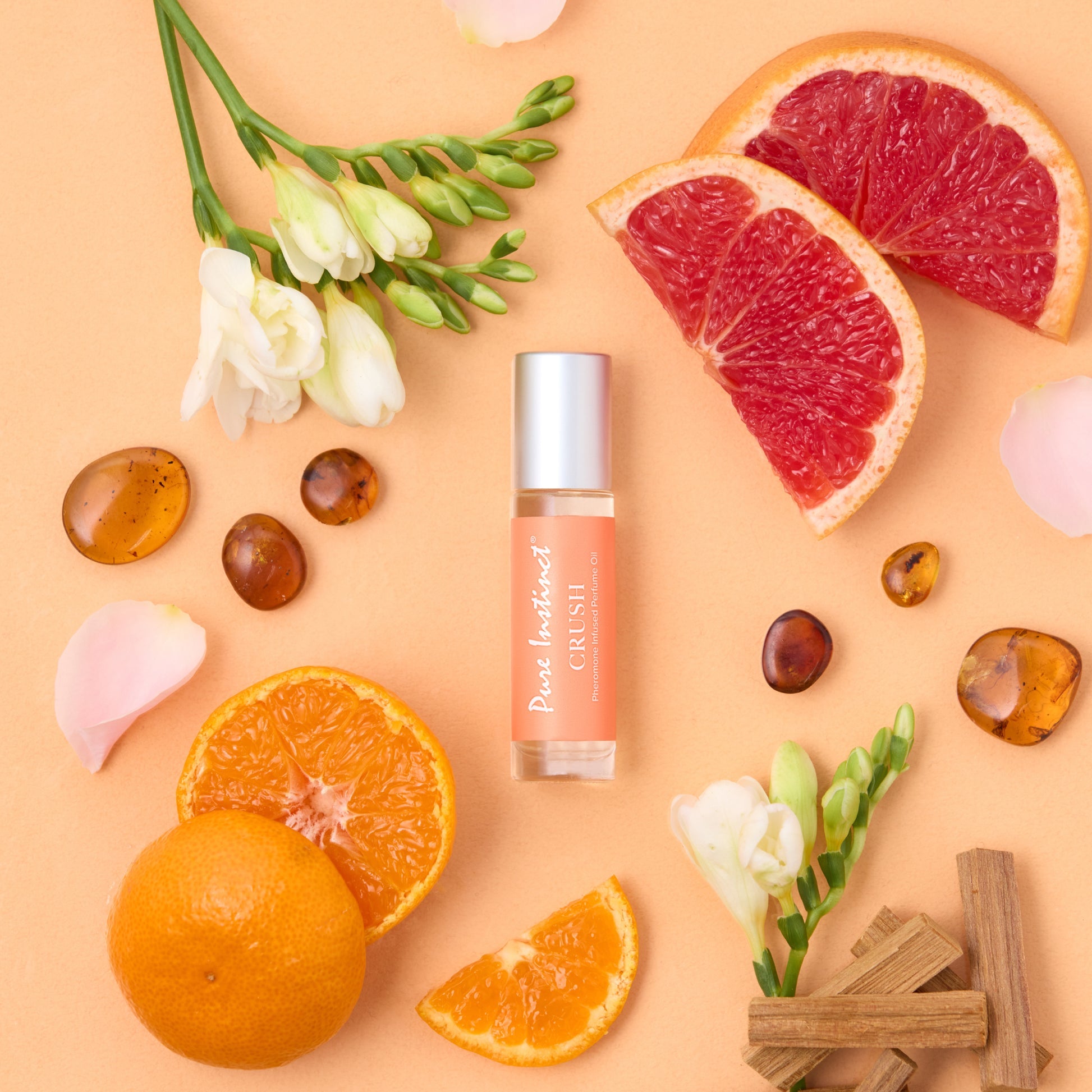 Crush – Huile de parfum Roll-on infusée aux phéromones - Pure Instinct