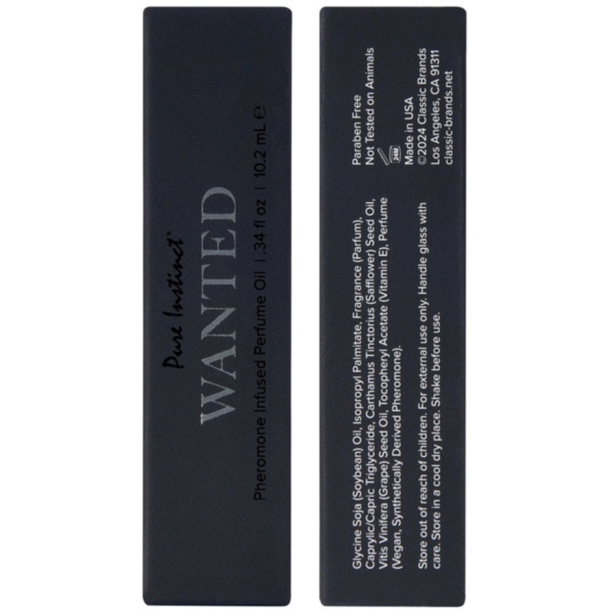 Wanted – Huile de parfum Roll-on infusée aux phéromones - Pure Instinct