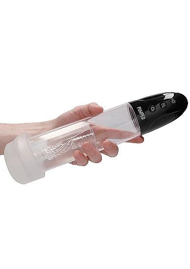 Rechargeable Automatic Cyber ​​Pump with Masturbation Sleeve - Pumped