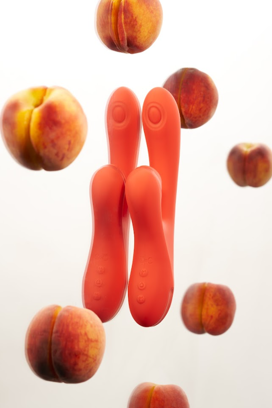 Peak dual stimulation vibrator - Peach &amp; Cream