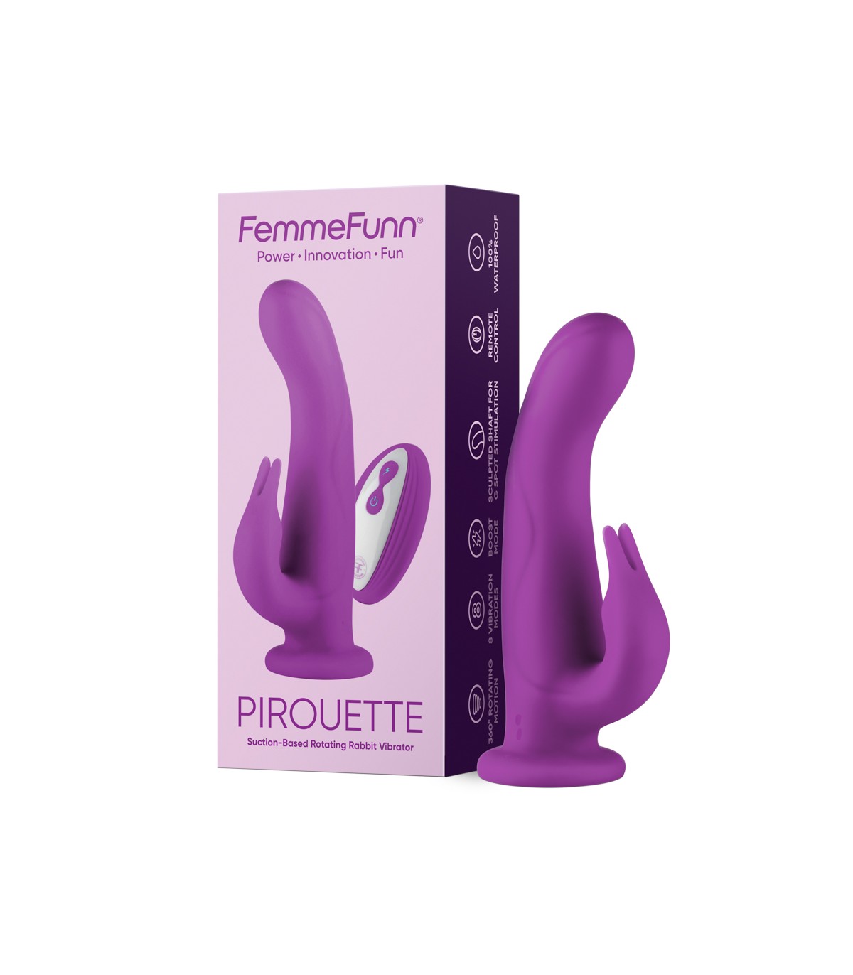 Pirouette vibrator rotation 360° - FemmeFunn