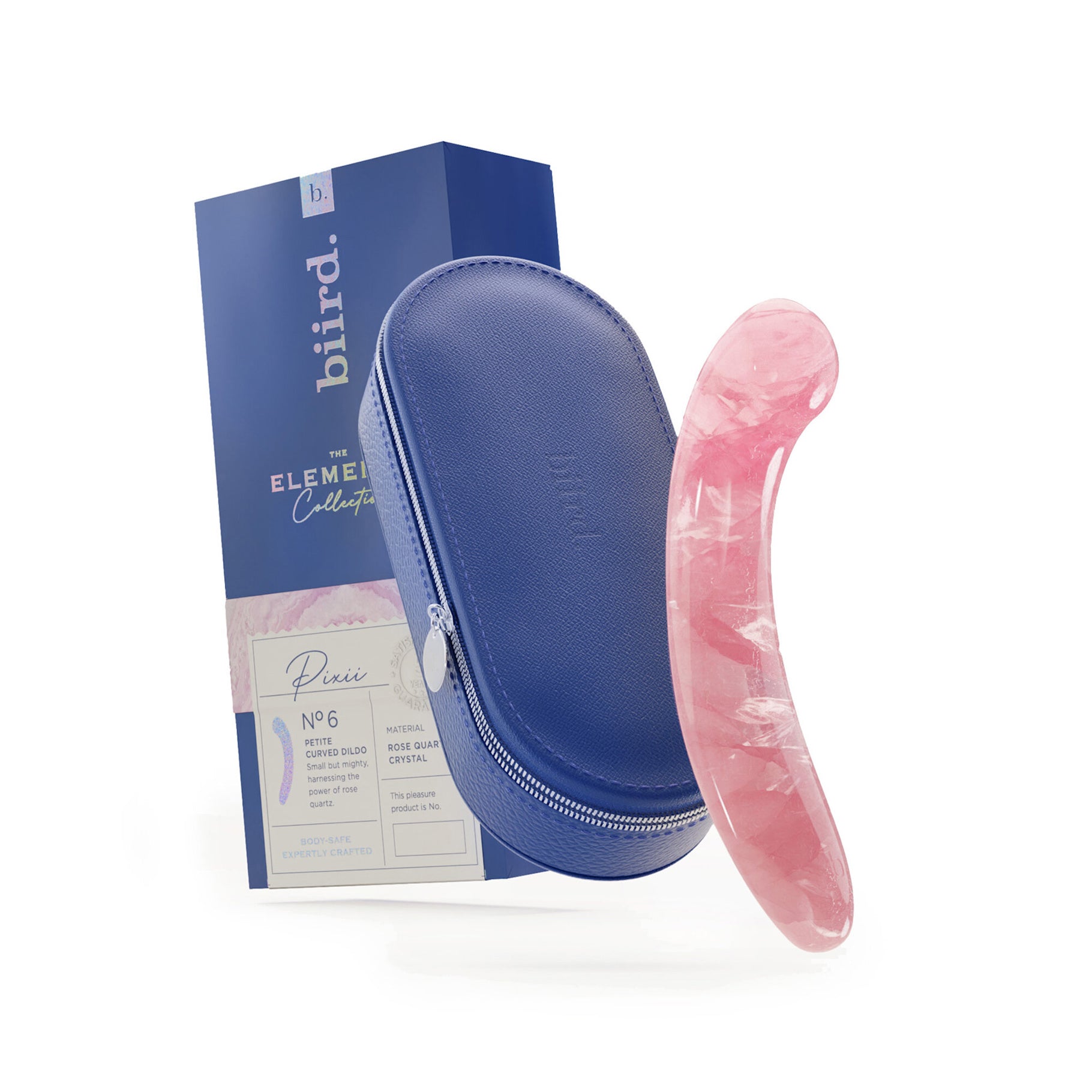 Pixii No.6 Quartz Dildo for G-Spot Stimulation - Bird