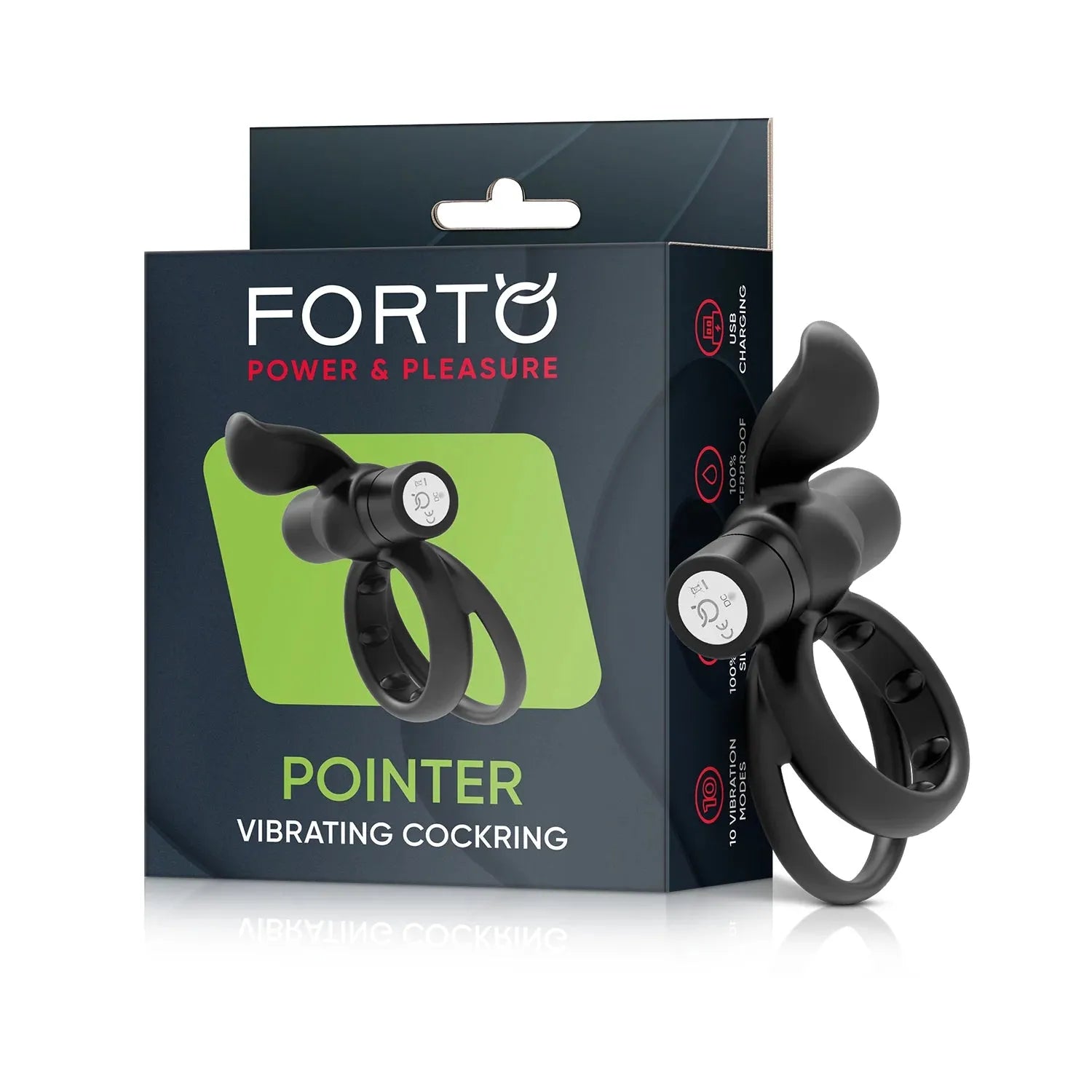 Pointer double vibrating penis ring - Forto