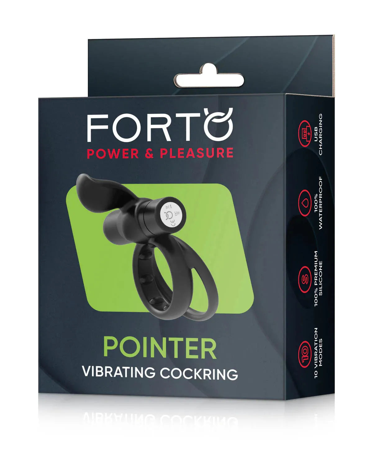 Pointer double vibrating penis ring - Forto
