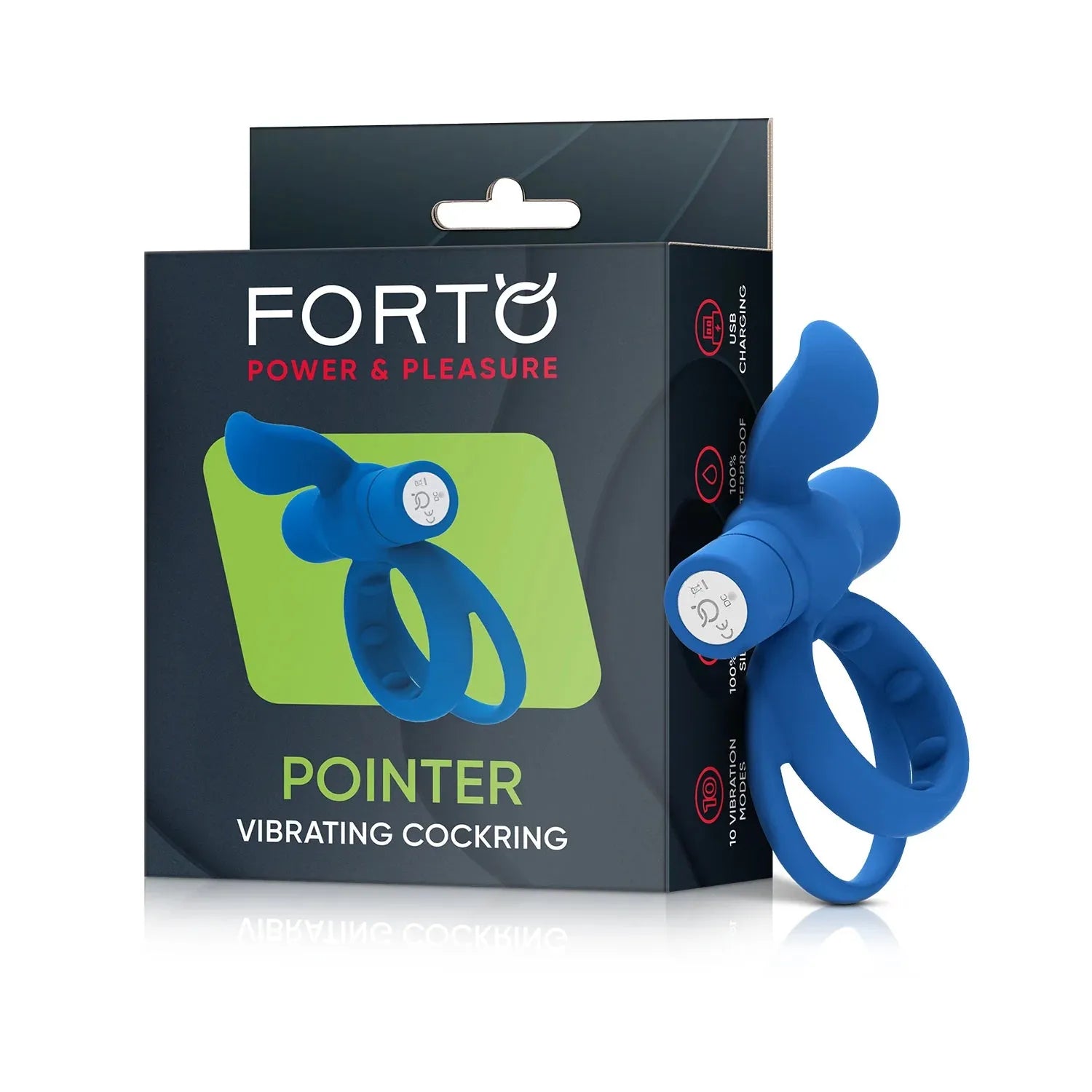 Pointer double vibrating penis ring - Forto