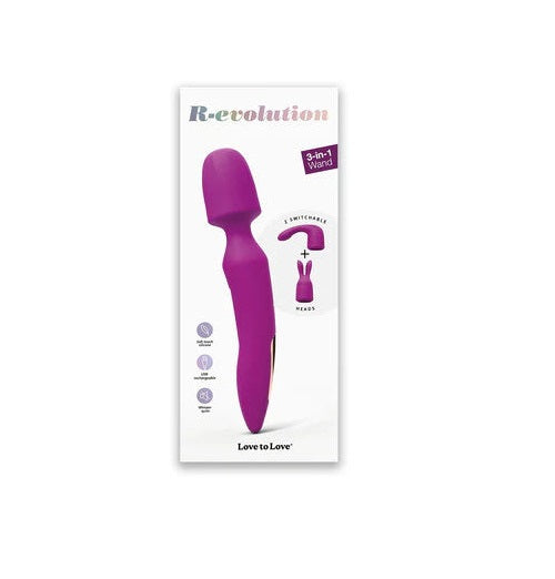 R-evolution – Vibromasseur 3-en-1 Wand - Love to Love