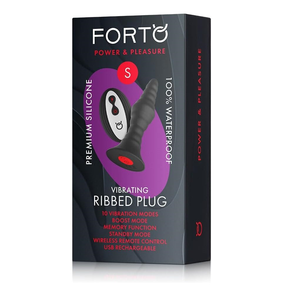 Ribbed Plug vibrating anal stimulator - Forto