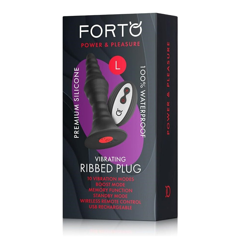 Ribbed Plug vibrating anal stimulator - Forto