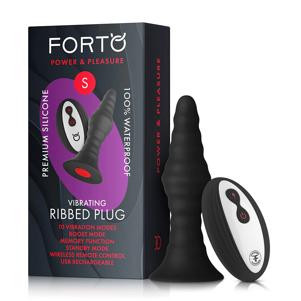 Ribbed Plug vibrating anal stimulator - Forto