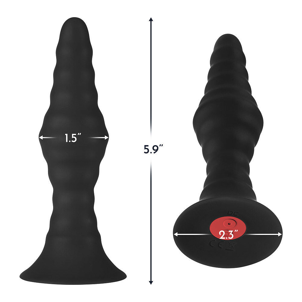 Ribbed Plug vibrating anal stimulator - Forto