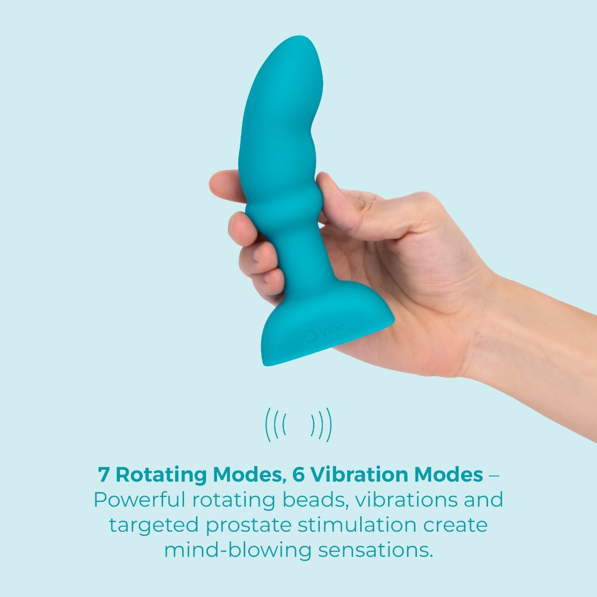 Rimming P-Spot – Plug anal avec perles rotatives et vibrant pour Prostate - B-Vibe