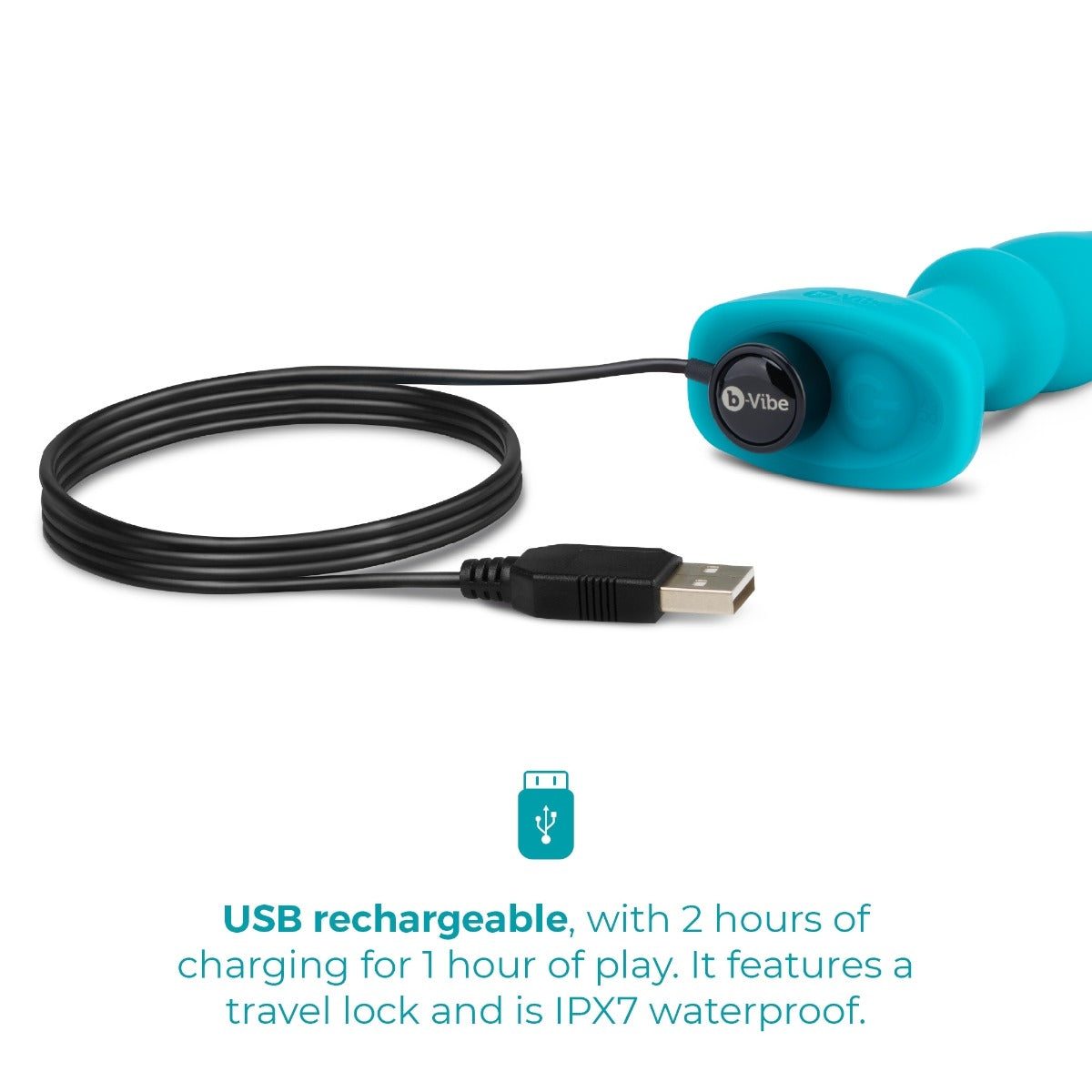 Rimming P-Spot – Plug anal avec perles rotatives et vibrant pour Prostate - B-Vibe