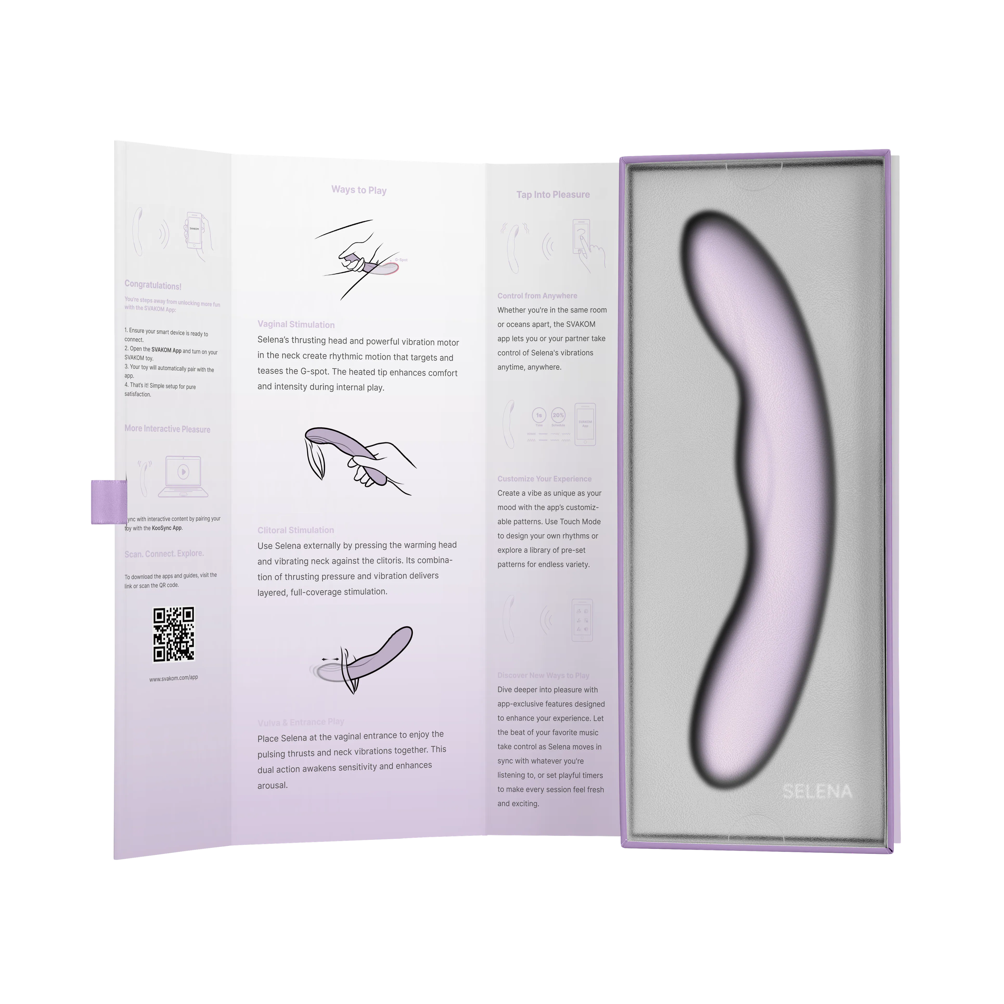 Selena vibrateur chauffant et vibrant - Svakom