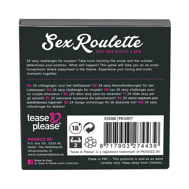 Jeu Sex Roulette Love & Marriage - Tease & Please