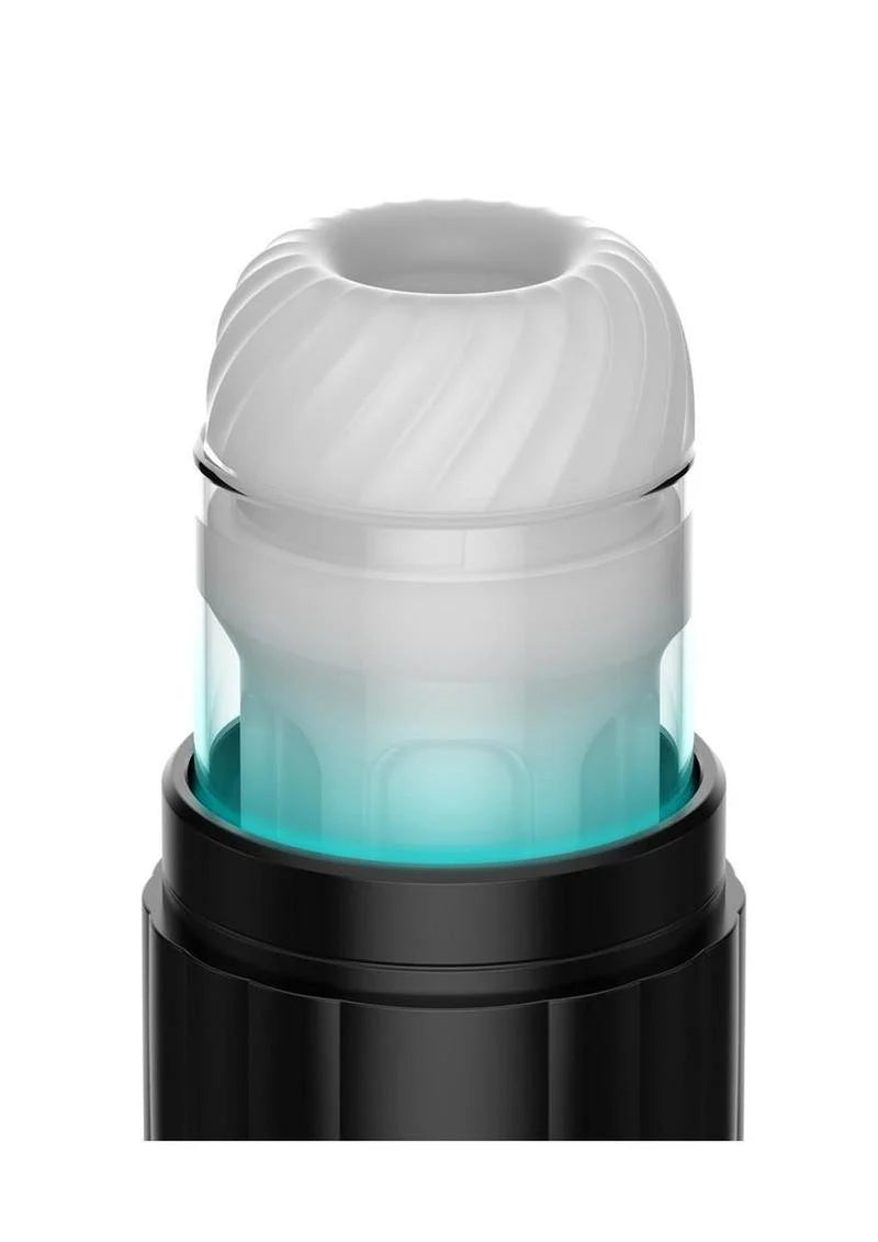 Shockwave masturbateur interactif à poussée mécanique et vibrations - Kaotik Labs par Svakom