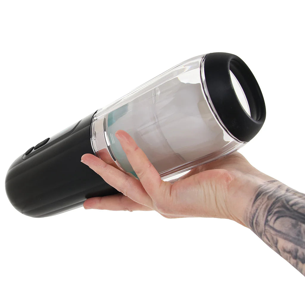 Shockwave masturbateur interactif à poussée mécanique et vibrations - Kaotik Labs par Svakom