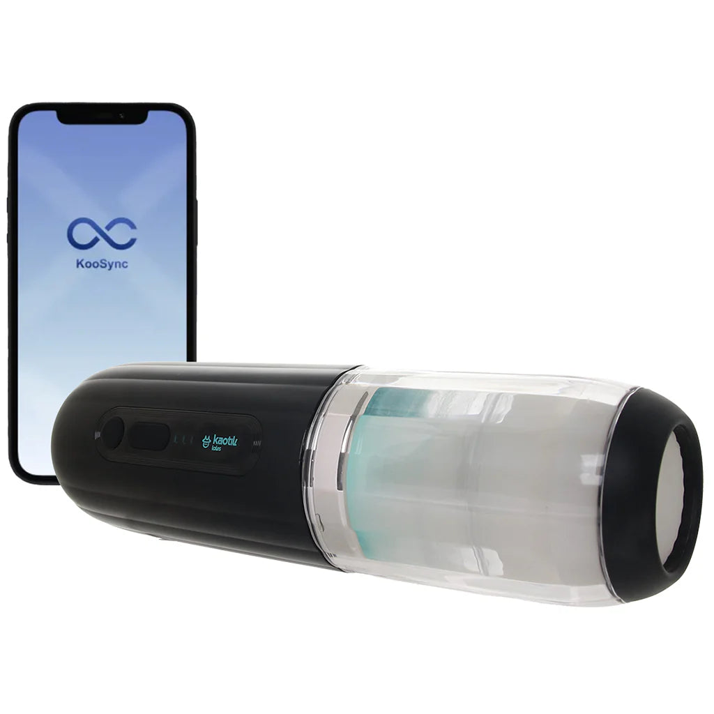 Shockwave masturbateur interactif à poussée mécanique et vibrations - Kaotik Labs par Svakom