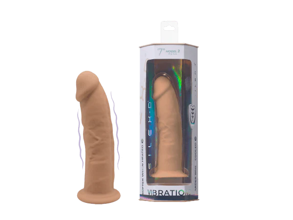 Silex D 7" Model 2 Vibrating Dildo with Controller