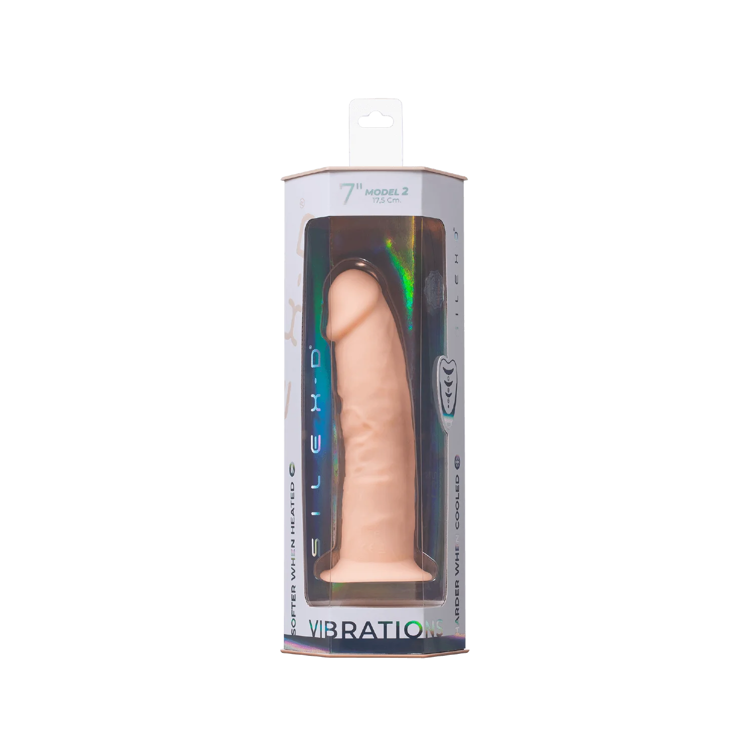 Silex D 7" Model 2 Vibrating Dildo with Controller