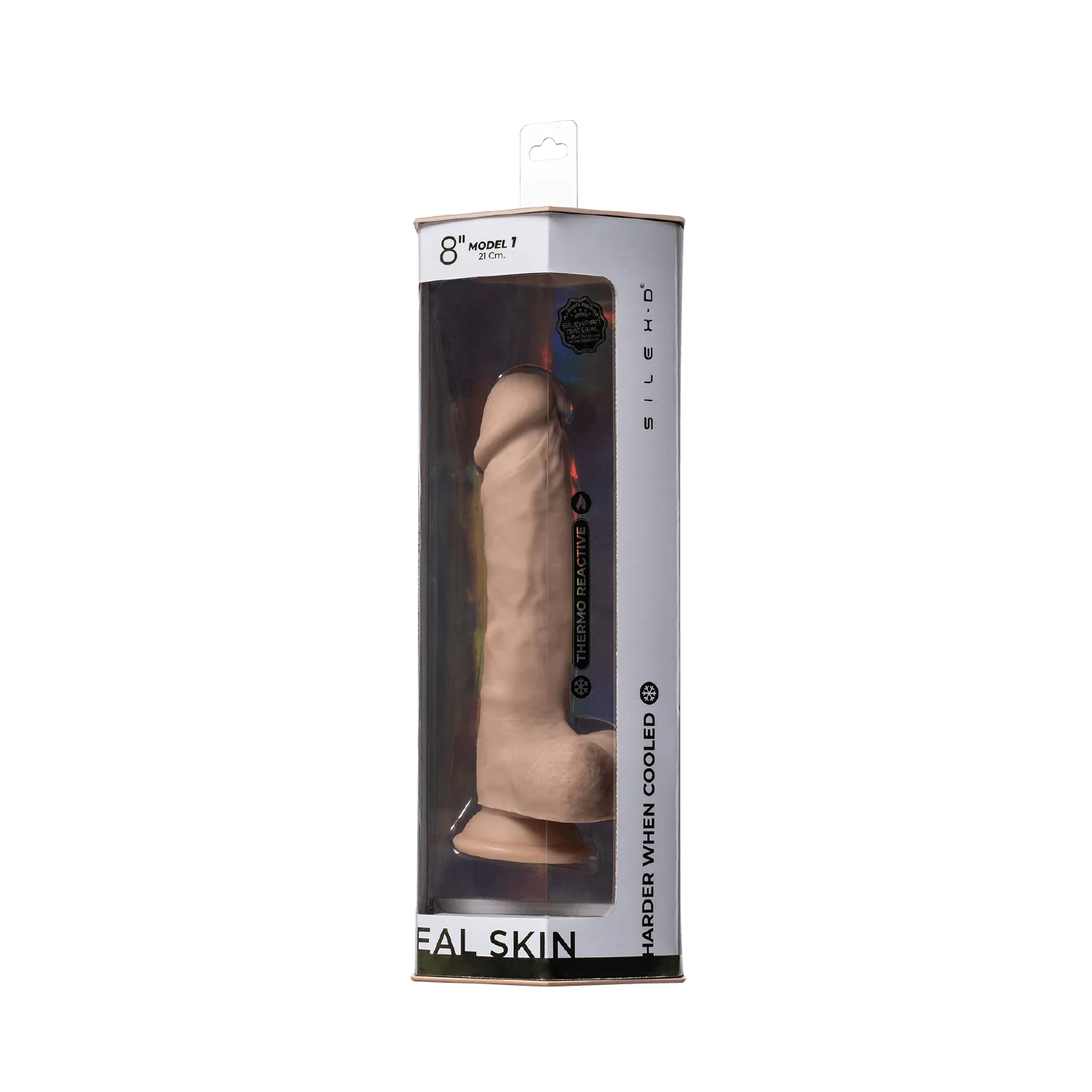 Dildo 8" Model 1 Real Skin - Silex D