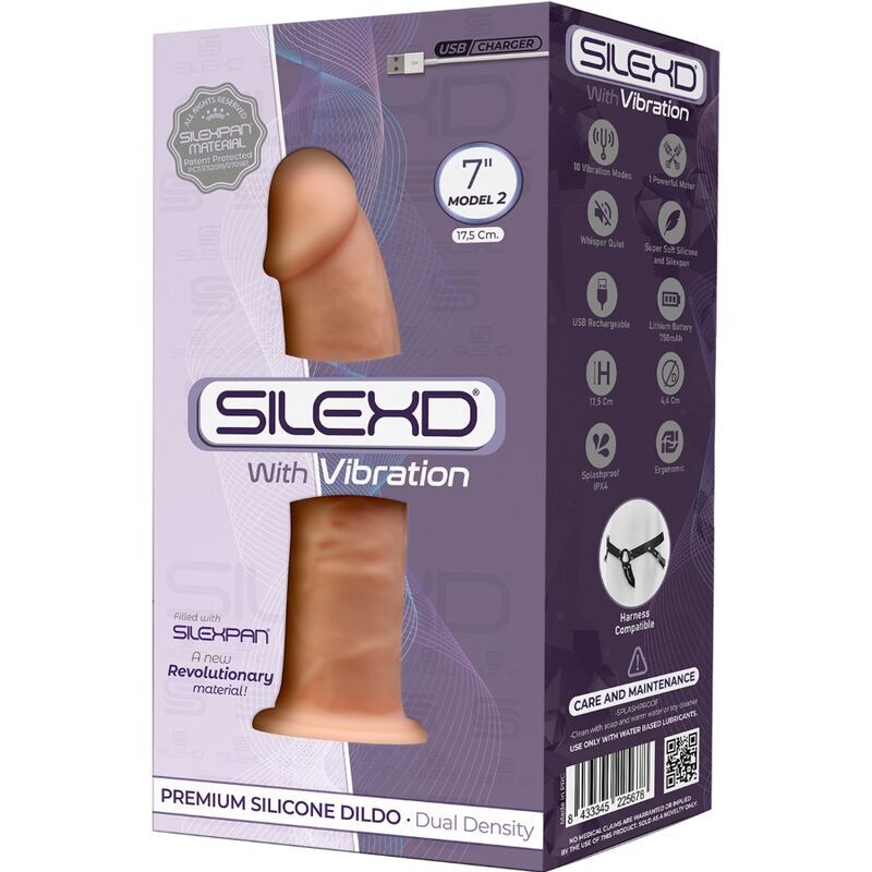 Vibrating dildo 7" Model 2 - Silex D